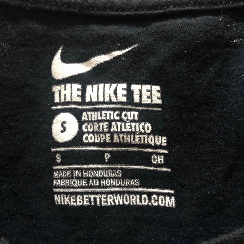 Nike Black T-Shirt Athletic Cut - Picture 3 of 6